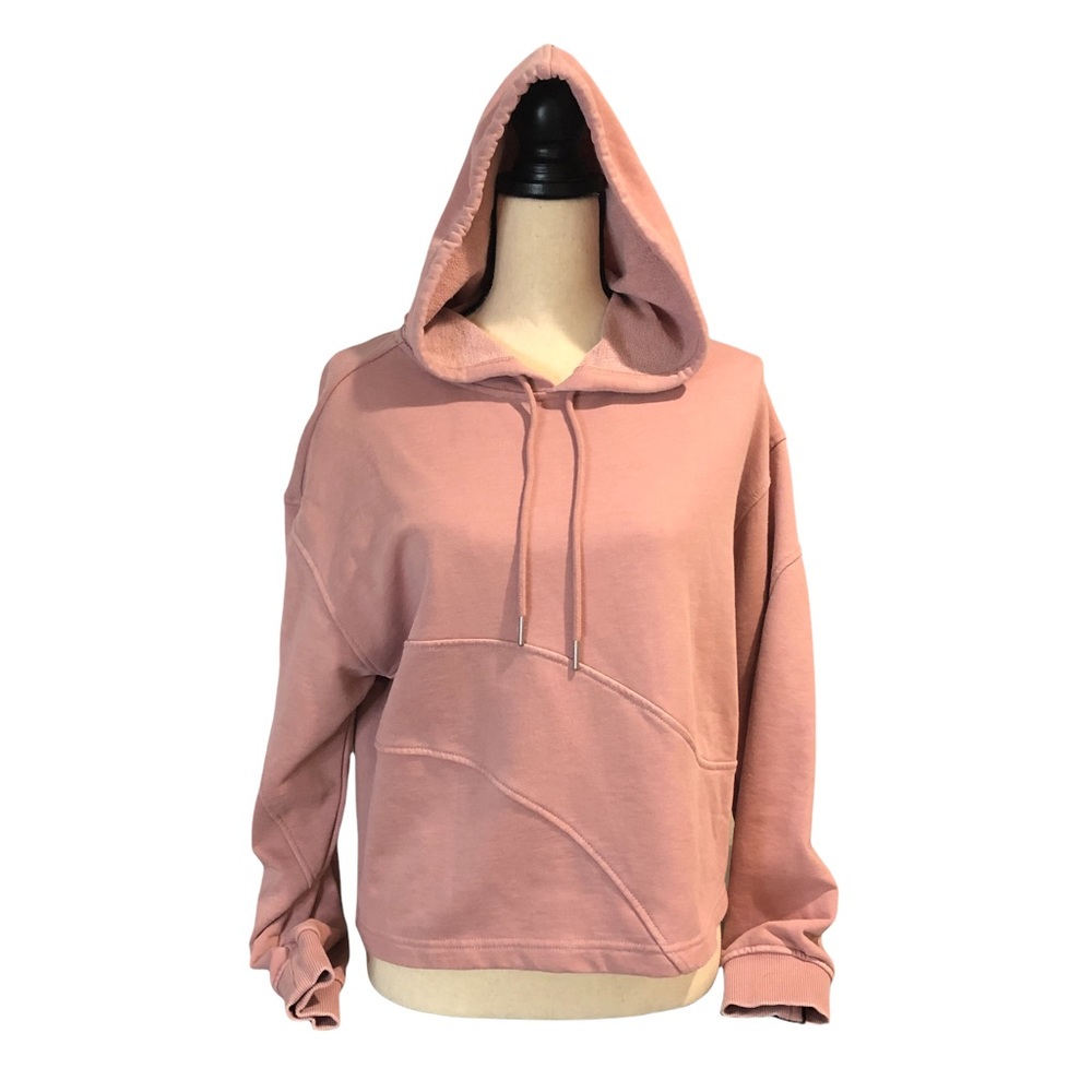 NWT 7 for all man kind hoodie sweatshirt in mauve color size Medium